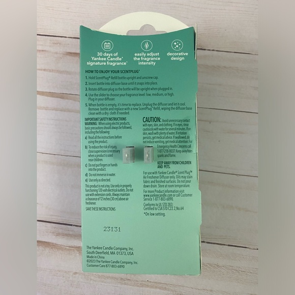 Yankee Candle DOVE ScentPlug Starter Kit 1 Oil Refill Christmas Cookie NEW - Picture 2 of 4